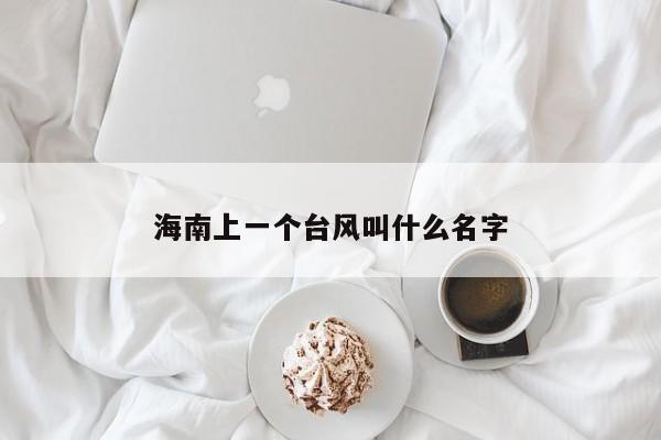 海南上一个台风叫什么名字